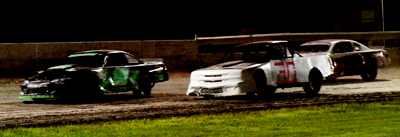 barreling toward turn 1