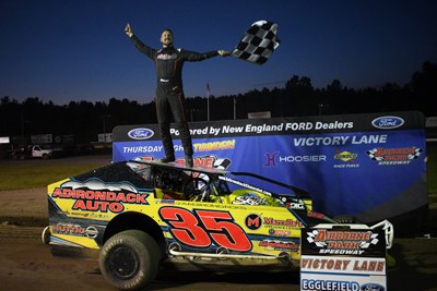 celeberation in victory lane