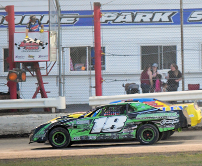 right to the checkered flag