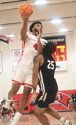 crashes into defender