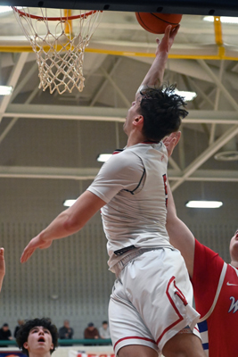 up and under the basket