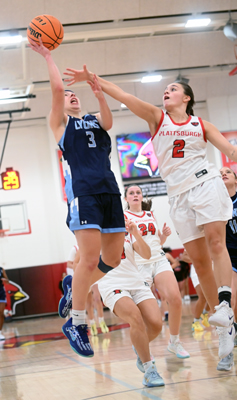 up and over the defender