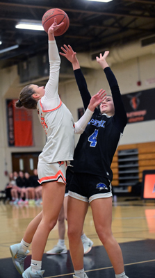 runs over the defender