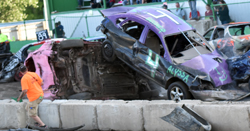 hit and over she goes