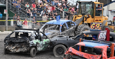 into the front end loader