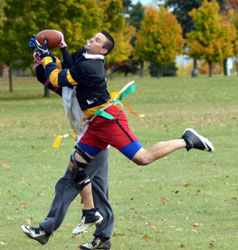 steps in for interception