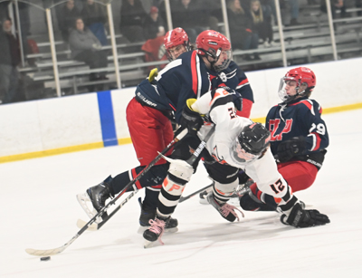 sends him to the ice