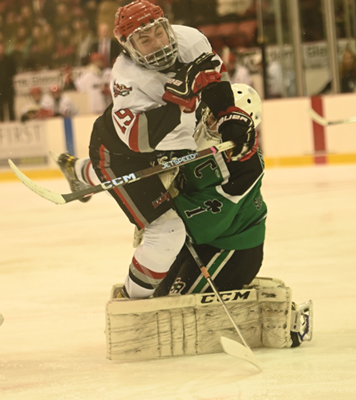 collision with the goaltender