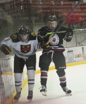 shoulder to the glass