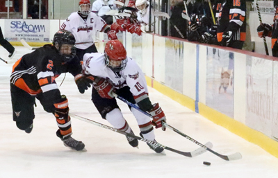 after the loose puck