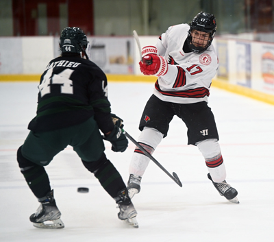 shot through defender