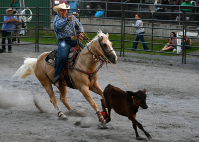 around the neck in tie down