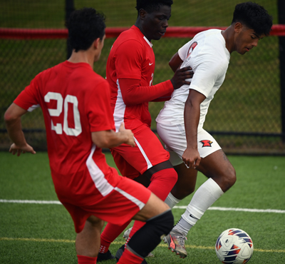 doubled in the corner