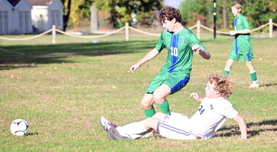 sliding tackle to break it up